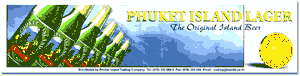 phuket island lager. the original island beer. Ad by hugh harrison illustration and design.