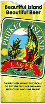 beautiful island, beautiful beer. phuket island lager. Ad by hugh harrison illustration and design.