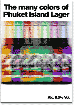 colors of phuket lager by hugh harrison illustration and design